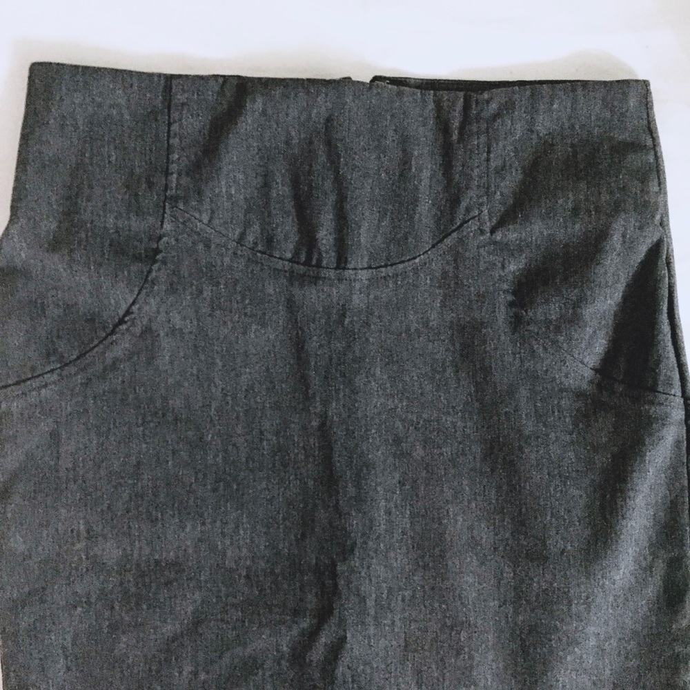 Grey Pencil Skirt